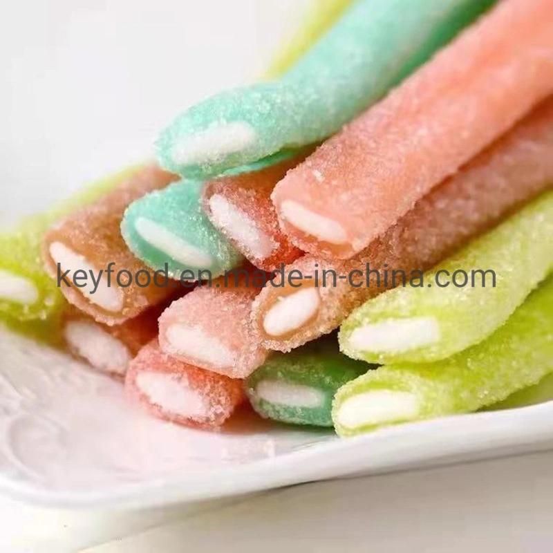 CE Approved Automatic Sour Rainbow Licorice Belt Candy Production Line