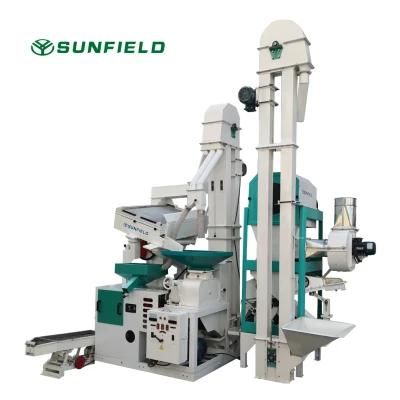 Sunfield 20t/D Small Combined Complete Rice Milling Processing Destoner Sorting Machine ...