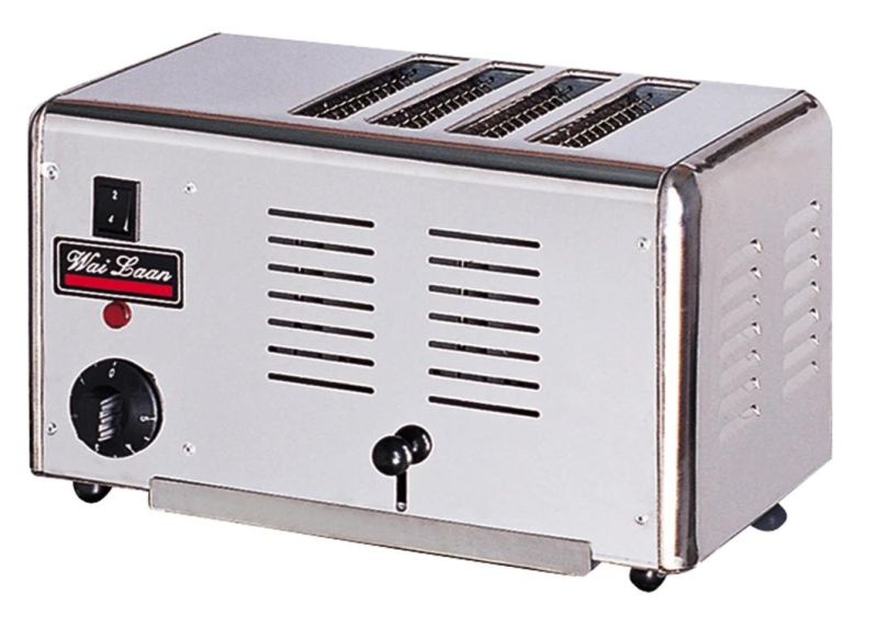 Snack Equipment Full Ss 6 Slot Toaster Machine