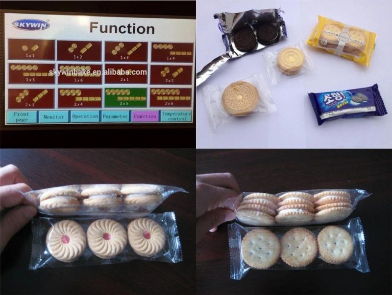 Icecream Biscuit Sandwiching Machine Cookie Production Line Sandwich Biscuit Machine with Packing Machine