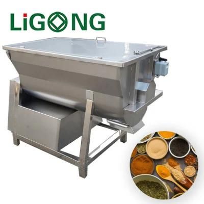 Stainless Steel Horizontal Double Spiral Ribbon Food Powder Mixer Dry Powder Blender