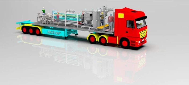 Automatic Tomato Paste Processing Line/Movable Fruit and Vegetable Processing Machines in Container Lorry