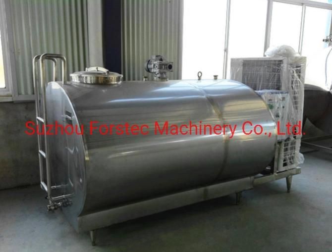 3000 Liter Sanitary Stainless Steel Milk Cooling Tank Milk Storage Tank