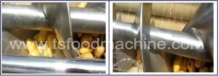 Continuous Discharge Spiral Onion Potato Ginger Peeler and Peeling Machine