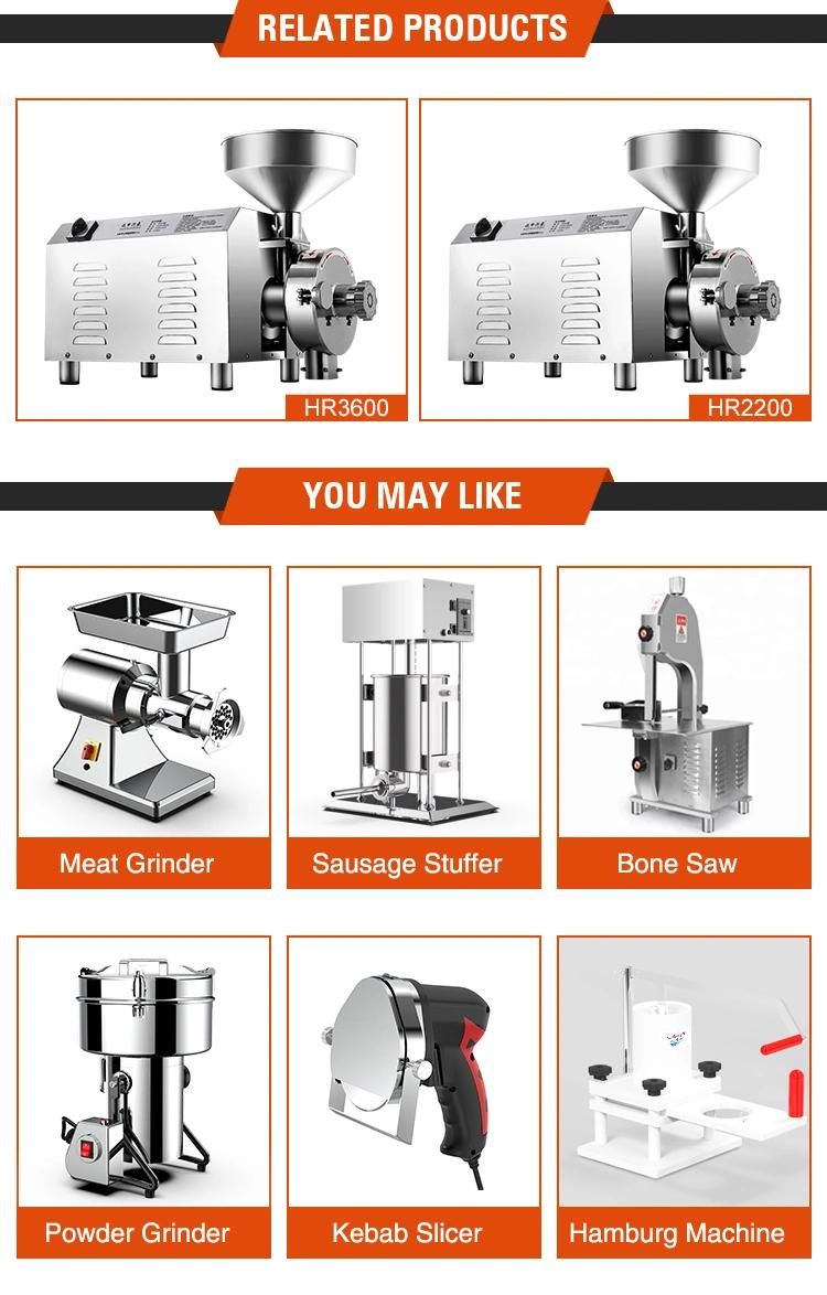 1500W 2200W 3000W 3600W Commercial Mini Maize and Flour Milling Machine Mills Flour Small Wheat Flour Mills Spice Mill Rice Mill Machine 50-200 Mesh