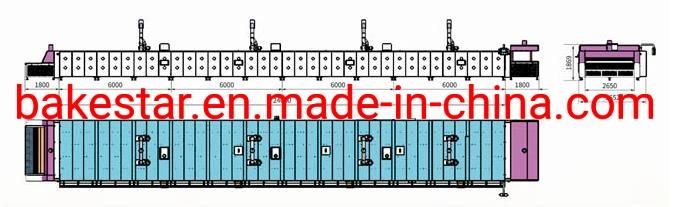 Filled Hot Pocket Production Line with Different Fillings and Bread Shape 6 Rows High Automation Line