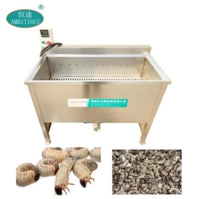 Larva Blanching and Pre-Cooking Machine