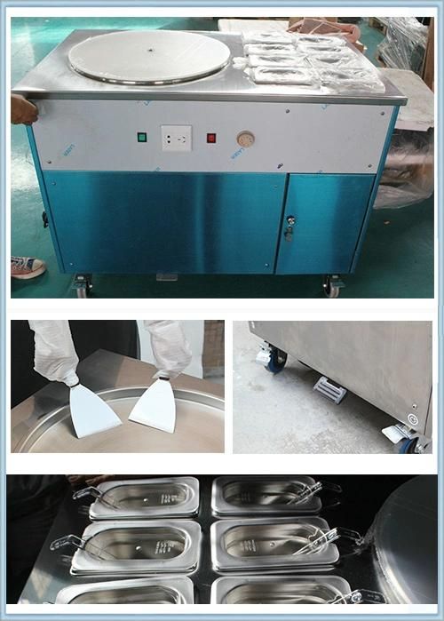 2016 New Model! 8 Toppings Stir Fry Ice Cream Machine