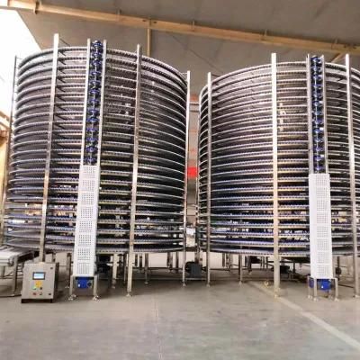 Commercial Used China Bakery Food Spiral Freezer Cooling Equipment