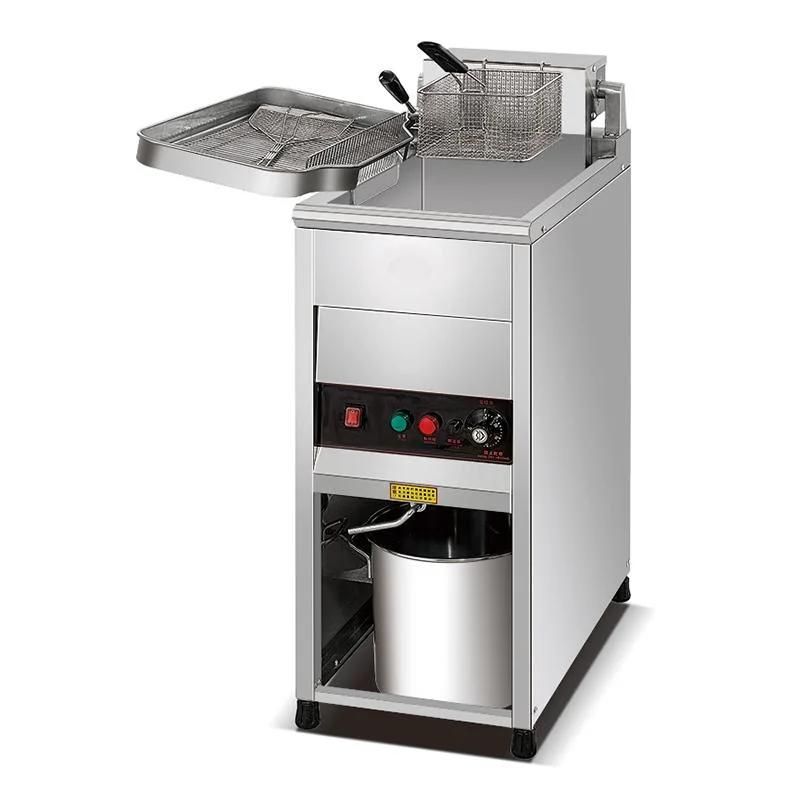 Commercial Equipment Stainless Steel Snack Chicken French Fries Deep Fryer for Restaurant Oven