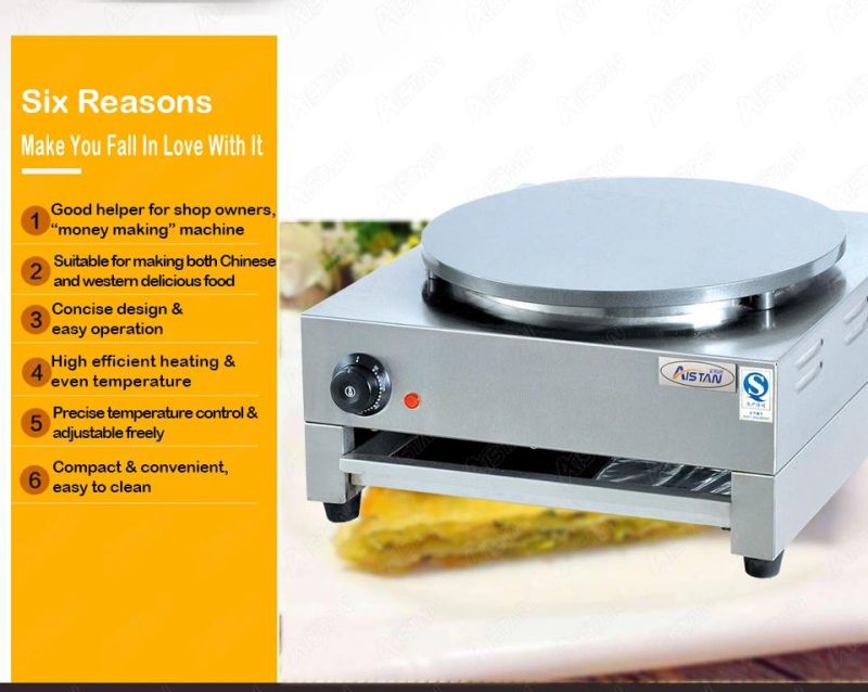 De2 Professional Stainless Steel Commercial Non-Stick Electric Double Plate Crepe Maker Pan Cake Making Machine