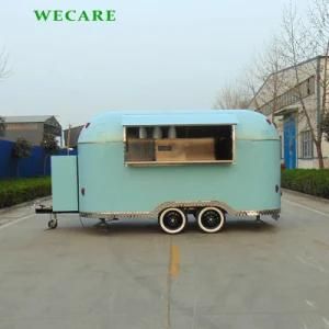 Blue Color Fast Food Trailer for Sale