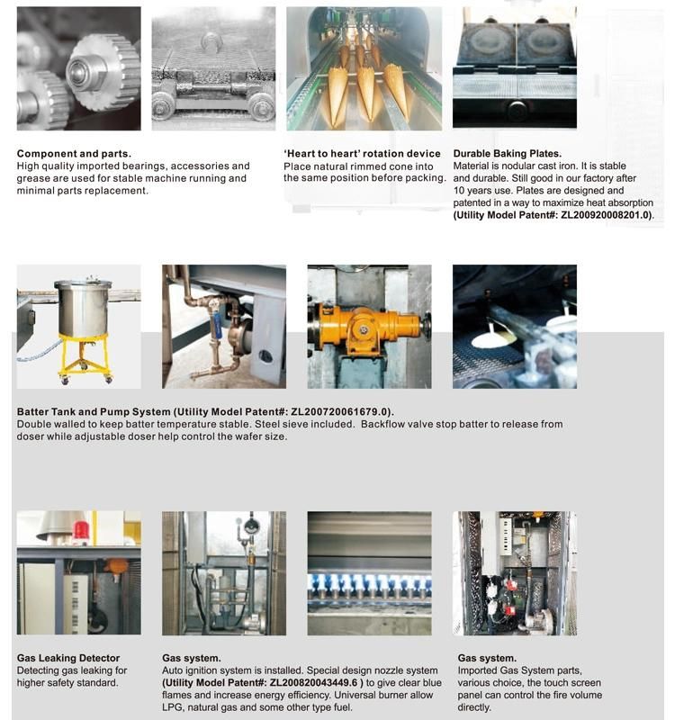 Price of Various Shaped Ice Cream Cone Machine Pizza Cone Equipment