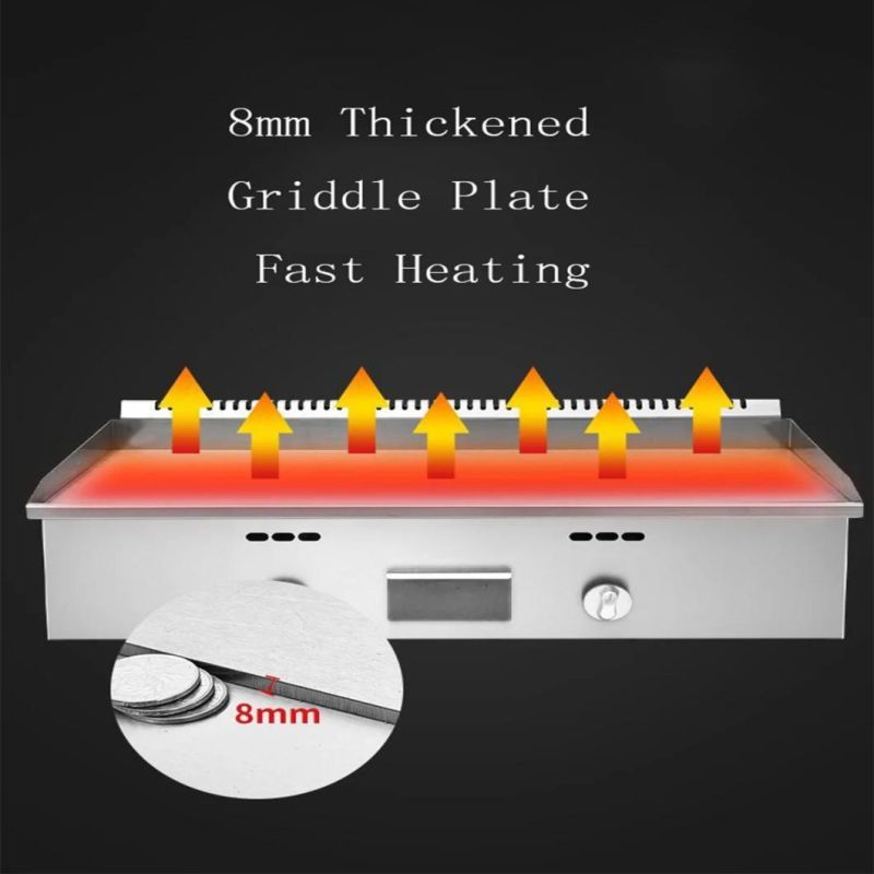 Manufacturer Commercial Gas Griddle/ Standing Flat Plate Gas Grill Griddle