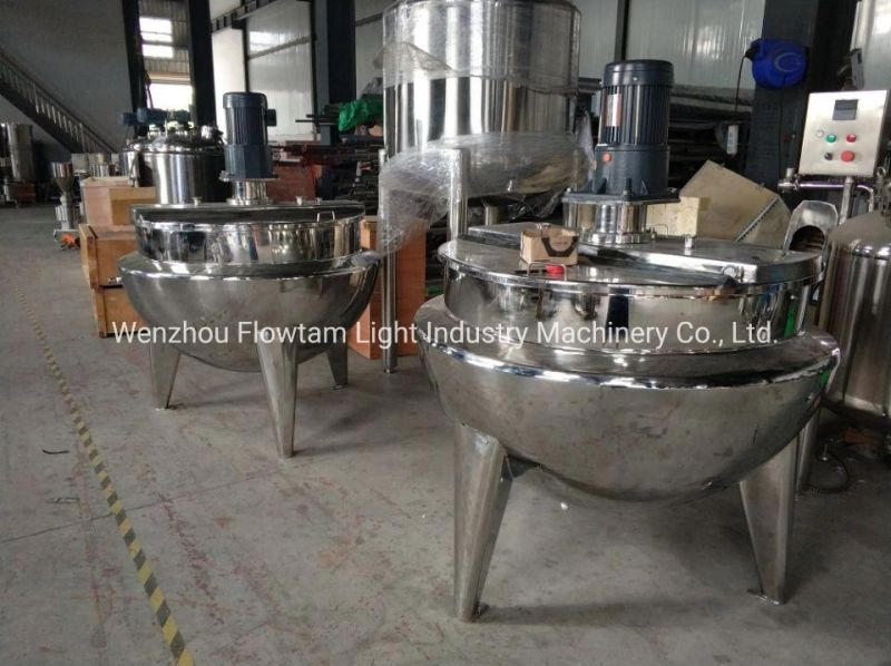 Vertical Stainless Steel Jacketed Kettle for Food Processing