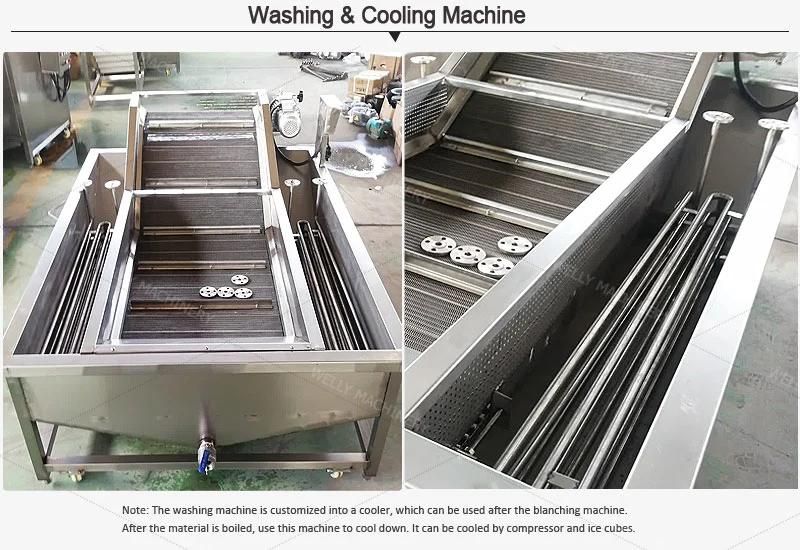 Save Water Small Potato Orange Washing Apple Cleaning Machine for Salad Industry