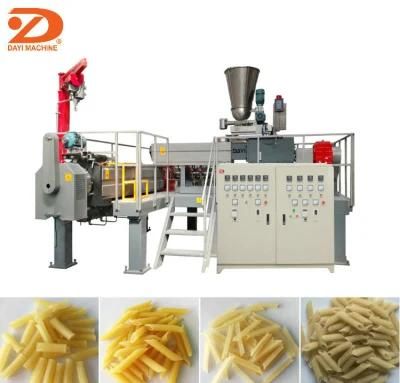 Stainless Steel Potato Pellet Slanty Snack Extruder Making Machine