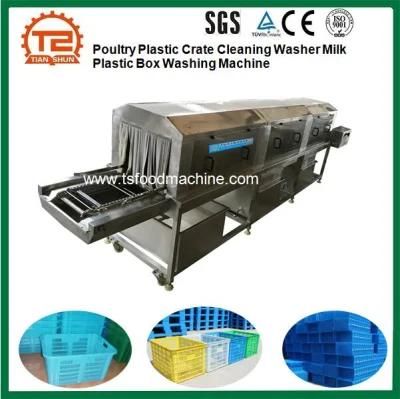 Poultry Plastic Crate Cleaning Washer Milk Plastic Box Washing Machine