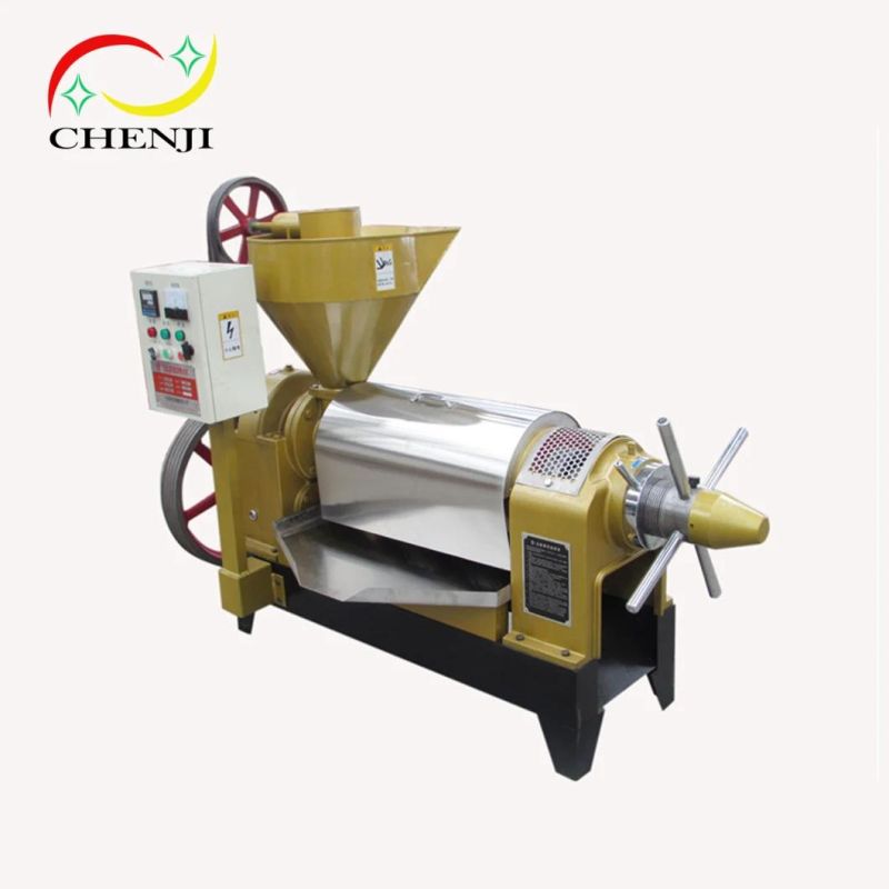 6yl-100d100-150kg/H Manual Control Type Spiral Type Oil Process Making Machine