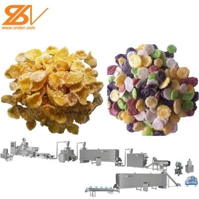 Automatic Low Consumption Corn Flakes Making Machine Breakfast Cereals Production Line