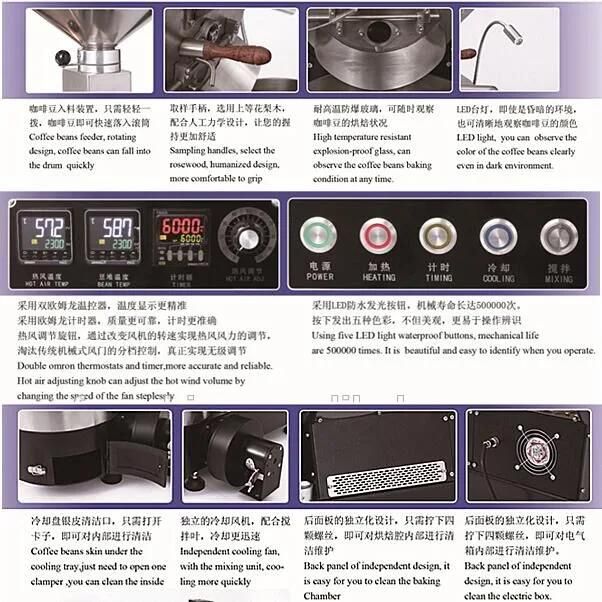 High Capacity 8kg Coffee Maker for Commercial Use