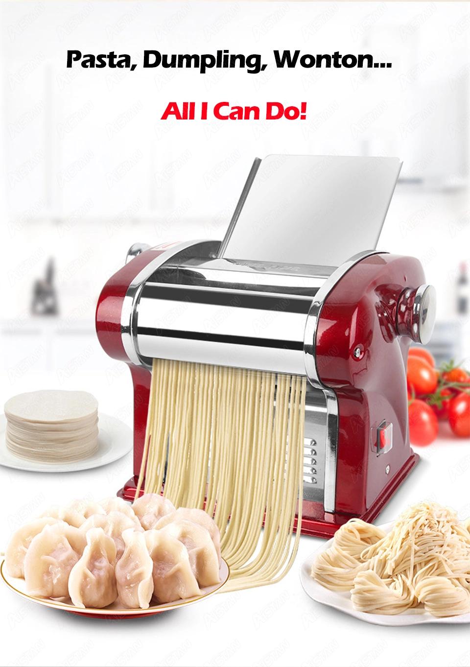 FKM140-3r Electric Noodle Making Pasta Maker Dough Roller Noodle Cutting Machine