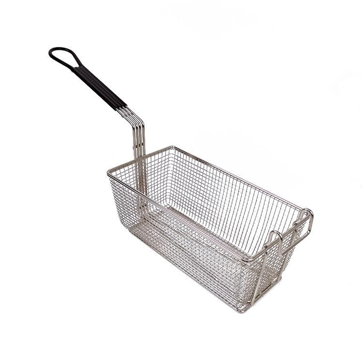 Kitchen Tools Stainless Steel French Fries Serving Basket Chips Frying Strainer Deep Fryer Basket