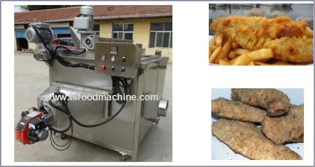 Gas Heating Fried Chicken Frying Machine Potato Chips Fryer