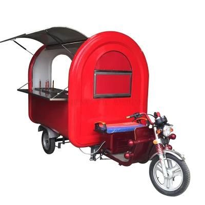 Electric motor driven mobile food cart