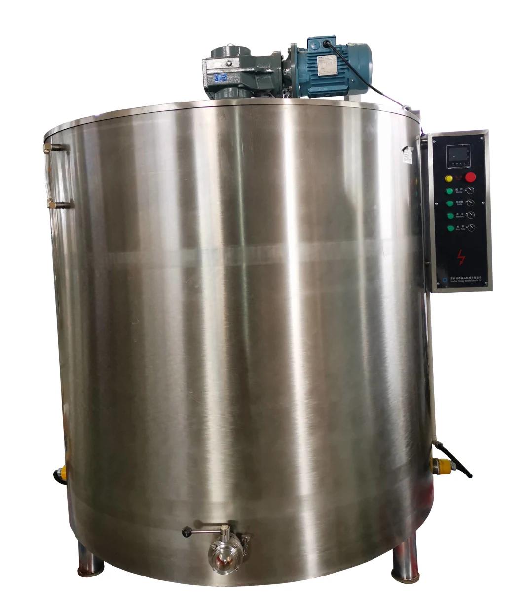 Thermostat Controlled Chocolate Mixing Insulated Tank Volume 2000L