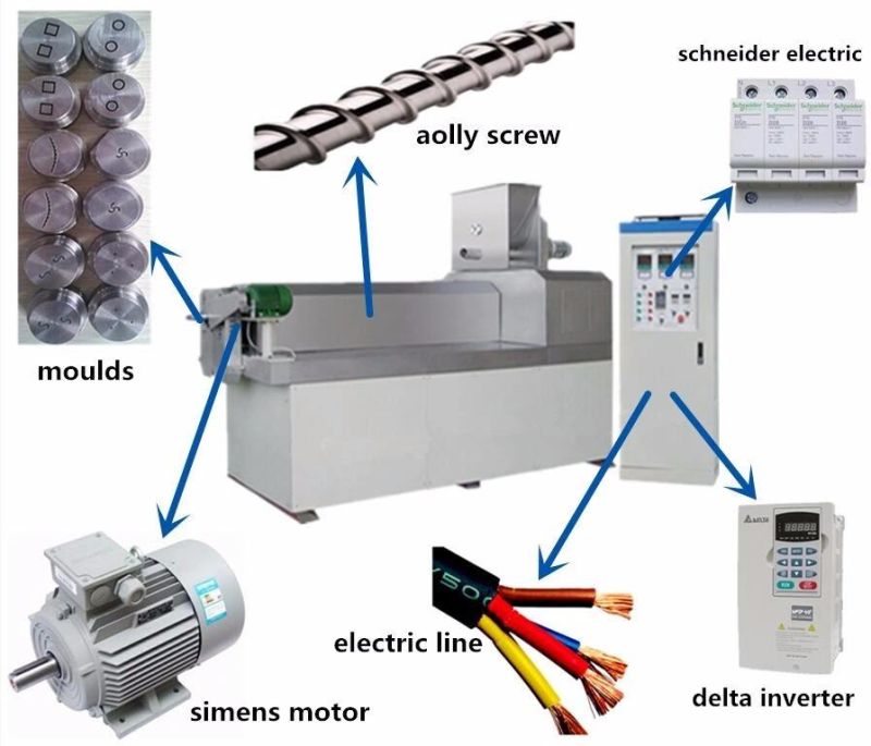 High Capacity Stainless Steel Puffed Extruded Snacks Making Machine