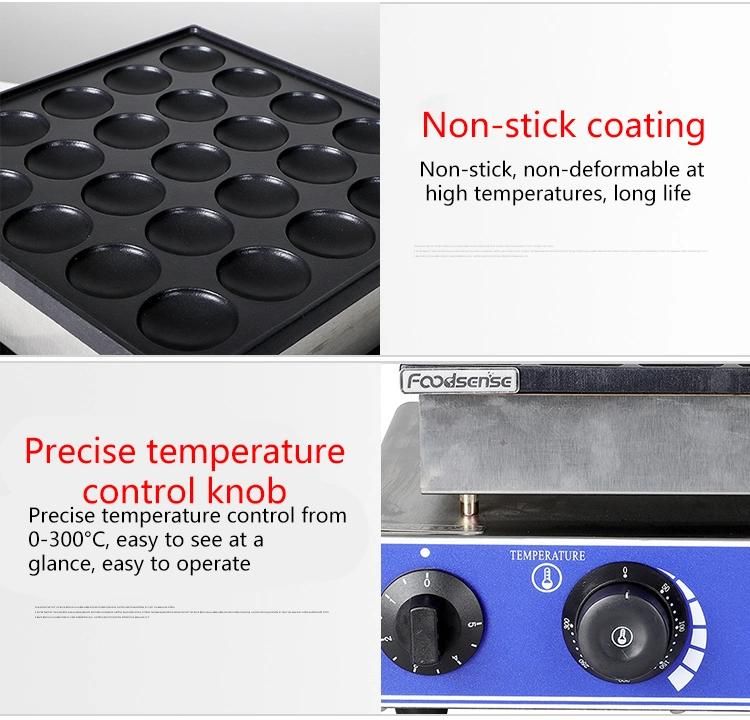 Commercial Electric Pancake Makers Pancake Baker Maker Dorayaki Maker Muffin Making Machine 25PCS Poffertjes Grills