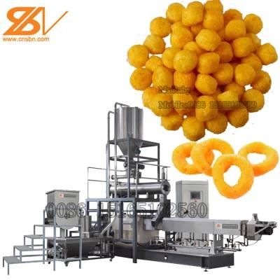 100-150 Kg/H Corn Stick Extruder Puffed Popcorn Snacks Processing Line Puff Snack Food ...