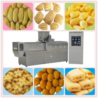 Oversea Engineers Service Puffed Corn Snacks Making Machine