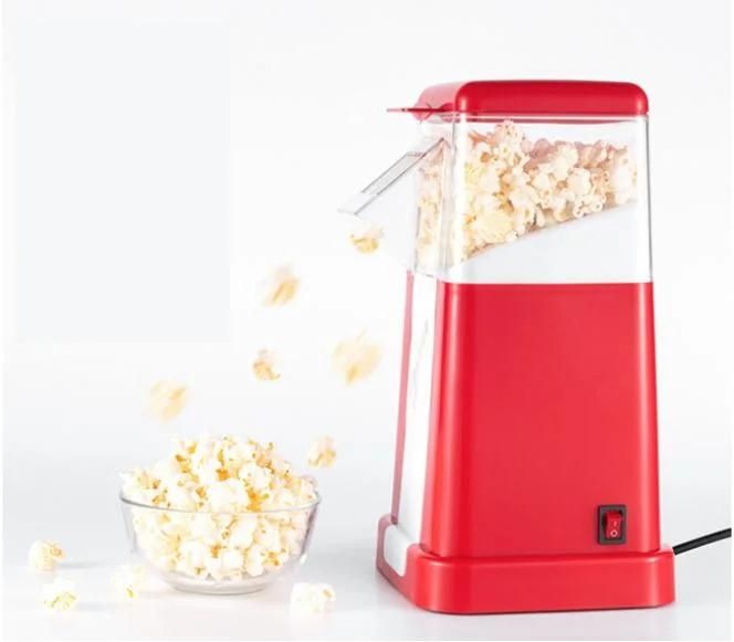 Home Automatic Popcorn Machine Maker Mini Electric Hot Air Retro Popcorn Maker Machine