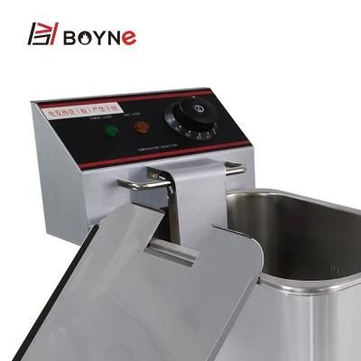 Commercial Snack Food Stainless Steel 4L Electric Deep Fryer