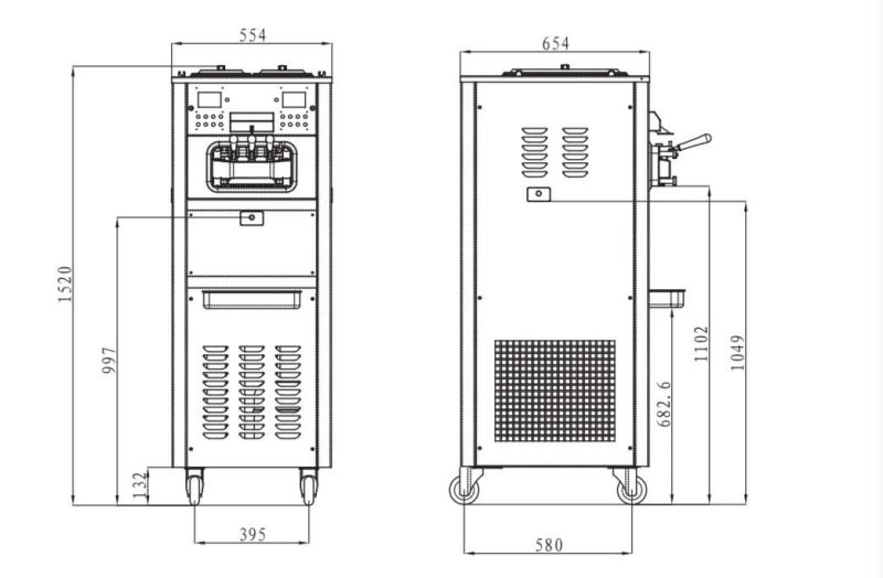 Soft Ice Cream Making Machine 6248A