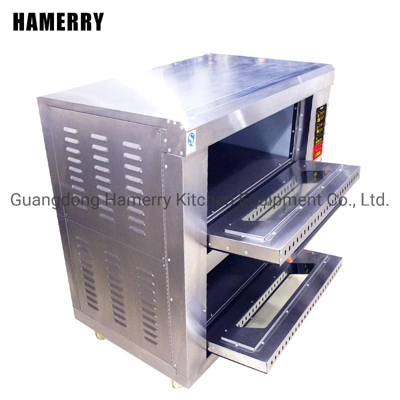 Kitchen High Capacity Hotel Kitchen Bakery Equipment Electric Three Deck Bread Baking Pizza Oven