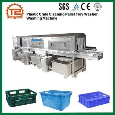 Food Industry Plastic Crate Cleaning Pallet Tray Washer Washing Machine