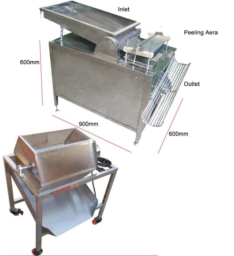 Automatic Boiled Hen Quail Egg Peeling Breaking Breaker Peeling Machine