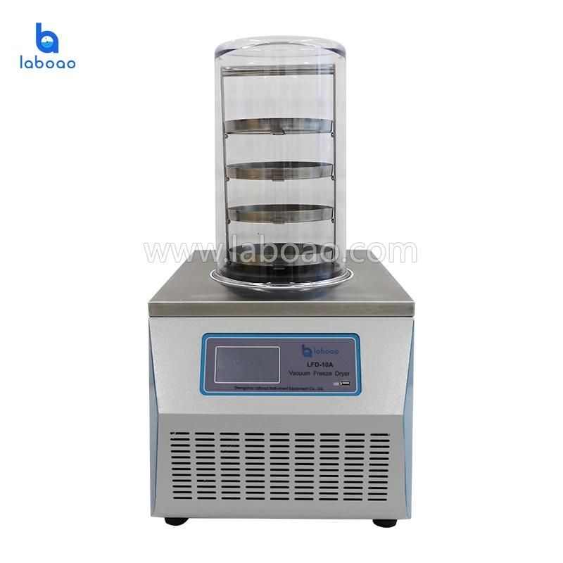 1-2kg/Batch Vacuum Freeze Dryer with 4 Layer Tray