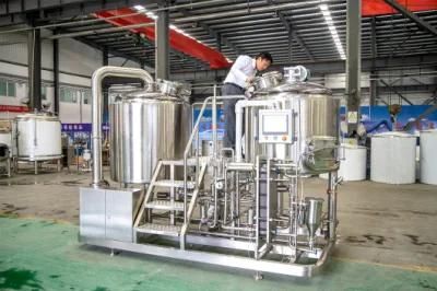 SUS304 SUS316 Beer Brewing Brewhouse Equipment Turnkey System