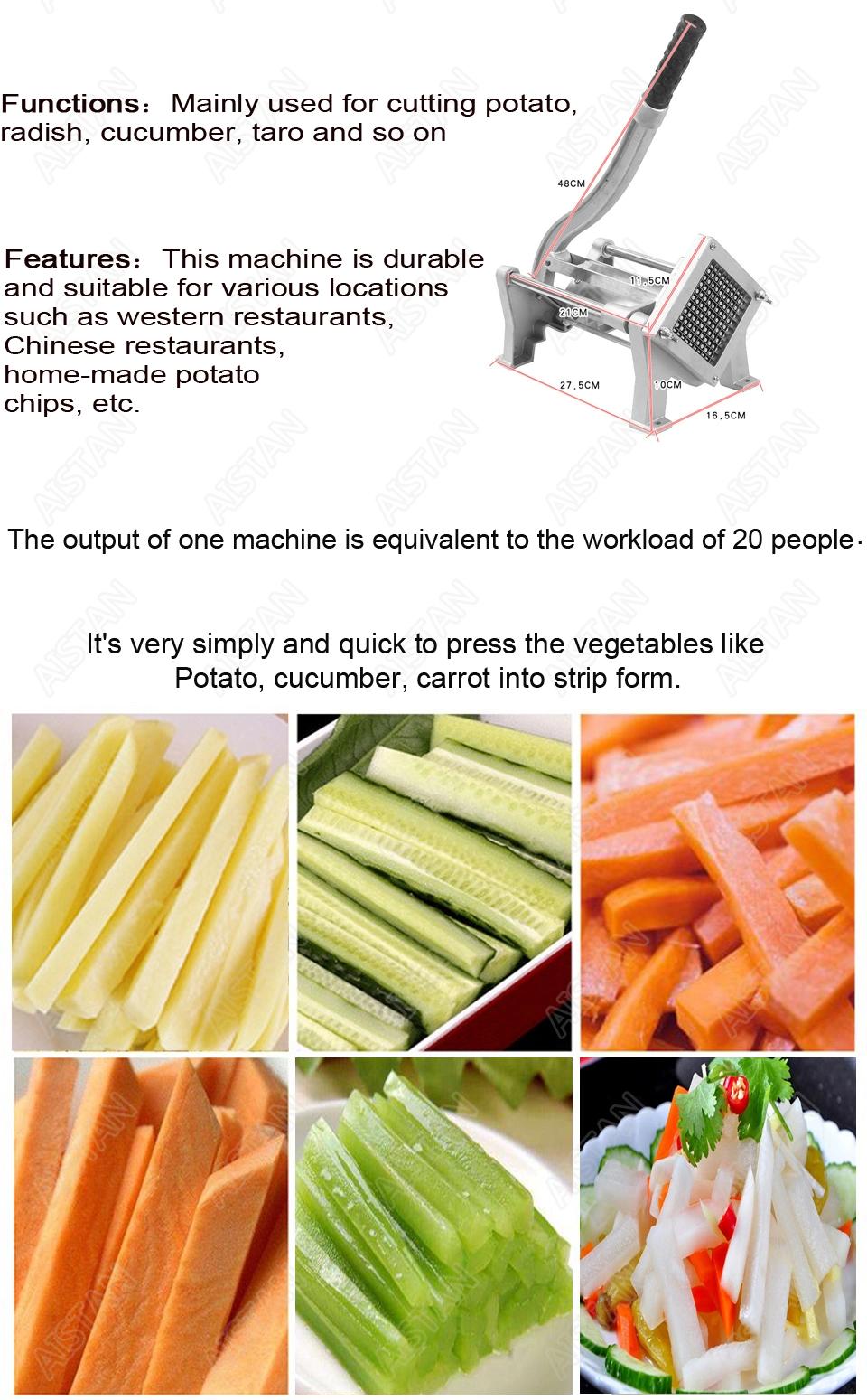 St1 Commercial Grade Heavy Duty French Fry Cutter Fruit Vegetable Slicer Machine