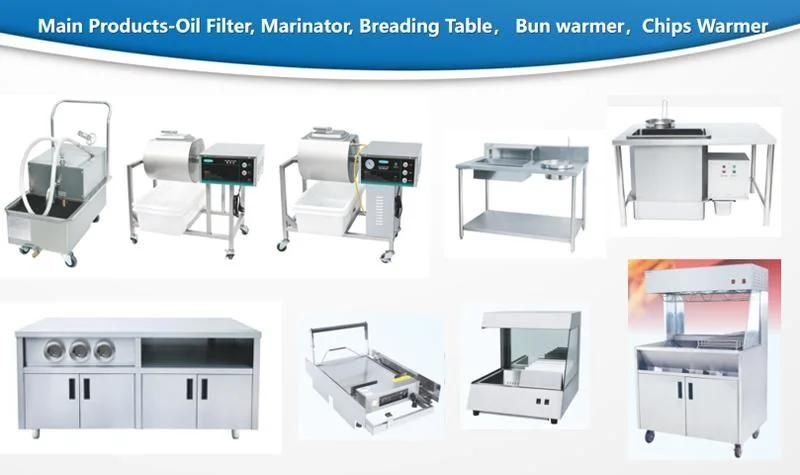 Stainless Steel Simple Work Bench Easy Breading Table Western Fast Food Kfc Fryer Equipment Wrapping Power Table