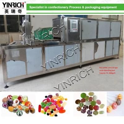 Small Scale Production Machinery Candy Depositing Line with Jelly, Toffee, Hard Candy, ...