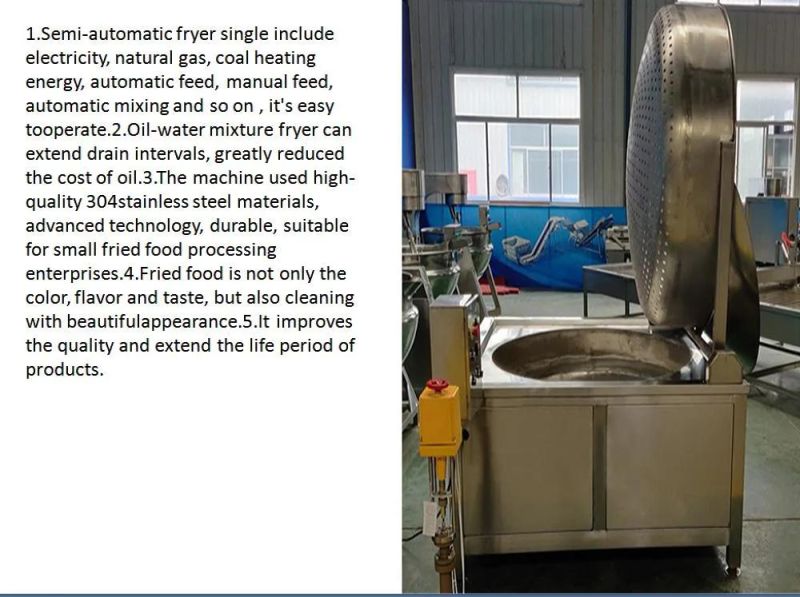 2021electric Automatic Potato Chips Onion Frying Machine for Snacks