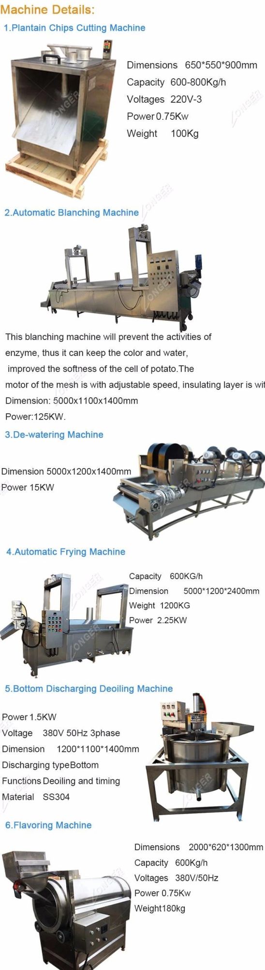 Good Performance Banana Crisp Making Machine Plantain Chips Production Line