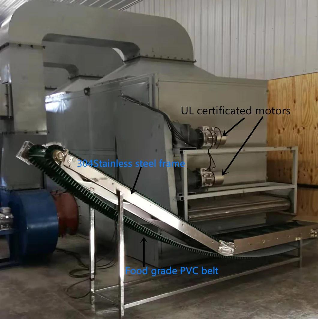 Large Capacity Hemp Leaves Flower Biomass Mesh Belt Dryer Manufacturer