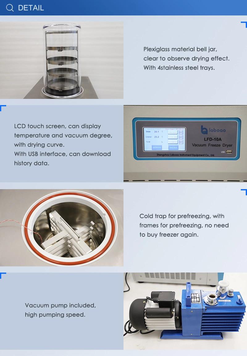 Laboratory Vacuum Freeze Dryer with 4trays