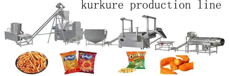Good Service Nik Naks Production Lines Kurkure Making Extruder Manufacturer
